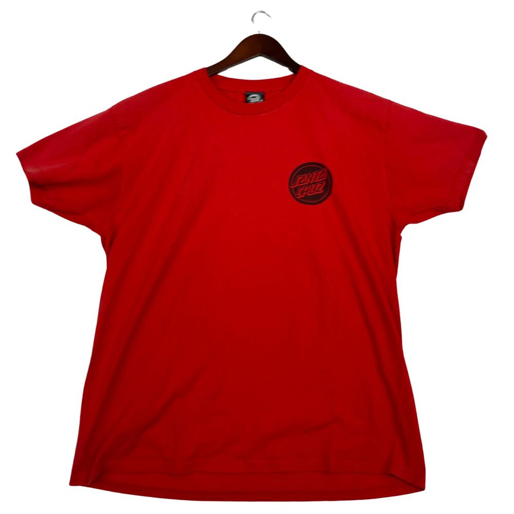 Santa Cruz Skateboards T Shirt Men's XL Red Classic Dot Logo Skate Streetwear